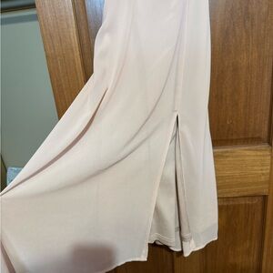 Lulu's Elegant Tan/light Pink Dress